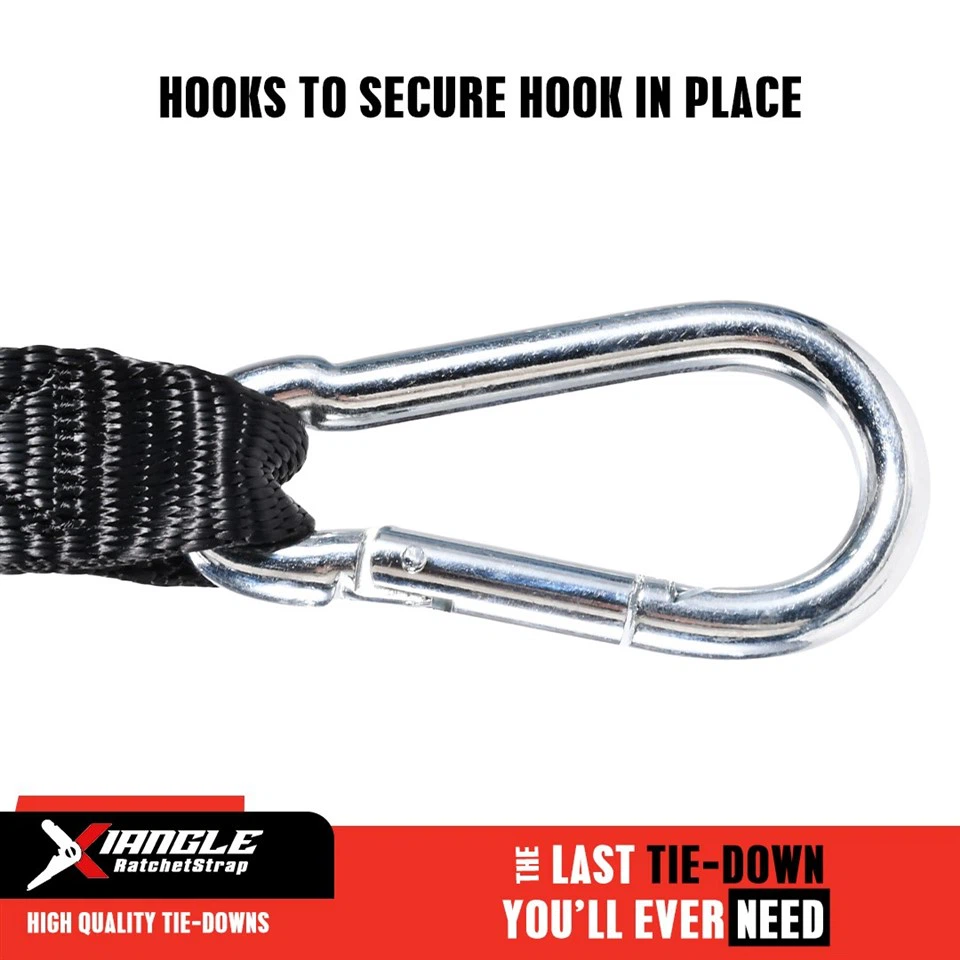 Premium 1 Inch Motorcycle & Dirt Bike Tie Downs With Carabiner Hooks factory