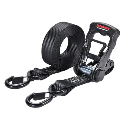1,5 tommers svart e-coating motorsykkel ratchet tie-down stropper