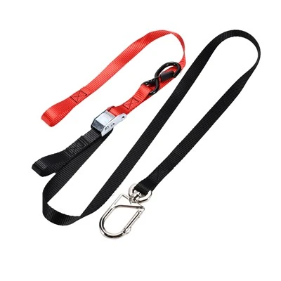 25mm 550 kg bruddstyrke Sikkerhetskam spenne bindede stropper med svingbar karabiner for motorsykkel, ATV