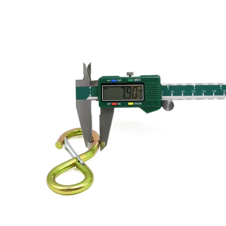 Lashing Strap Metal S Hook With Safety Latch