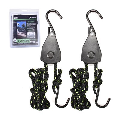 2pk Justerbar 3/8 Tommers Tau Light Ratchet Hanger Strap Set