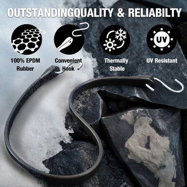 Heavy Duty 100% EPDM Bungee Cords With Hooks